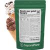 SaporePuro NEUTRO STABILIZZANTE per Gelati e Sorbetti 250 GR con Farina di carruba, Tara, Farina di Guar, Emulsionante