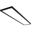 Briloner - Lampada da soffitto LED 98 cm, plafoniera piatta a luce indiretta, luce bianca neutra, lampada LED rettangolare, 36W, 4.800lm, 4.000K, 98x20x3 cm, ideale per soggiorno o ufficio, nero