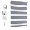 Sekey Doppia tenda a rullo, fissaggio senza fori, per finestre, doppia tenda a rullo, larghezza 80 cm, protezione solare, 80 x 150 cm, grigio