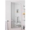 MirrorOutlet Lunghezza Intera Lucido Nero Dressing/Hall Mirror Complete with Premium Quality., frameless, vetro, rettangolo
