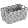 Wenko Cestino Adria S grigio Capacità: 6.24 l, Polipropilene, 30 x 15 x 20 cm, Grigio