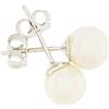 Miyu Orecchini perle 6-6.5mm classe AAA con montatura in Oro bianco 18kt Miyu Pearl