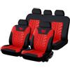 LXURY Auto Set Coprisedili per Opel Vauxhall Karl/Karl Rocks 2015-2023, Tutte Stagioni Protezione per Sedili Coprisedile Universali Traspirante Interno Accessori,E/Red