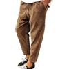Suncolour Pantaloni da Uomo in Velluto a Coste Elasticizzati con Coulisse Pantaloni in Velluto a Coste Affusolati da Uomo