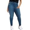 BGFIPAJG Leggings Donna 3/4 Jeans Skinny Donna Vita Alta Jeans Palazzo Donna Vita Alta Jeans per Donna Curvy con Elastico in Vita Pantaloni Escursionismo Donna Cotone