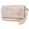 Emila Pochette beige elegante donna cerimonia borsa gioiello clutch da ragazza con tracolla borsetta signora matrimonio per comunione x cresima a mano busta sera primavera estate 2025