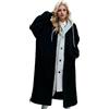 WKAYsIV Cappotti-Autunnali-Invernali-Donna Giacca con cappuccio a maniche lunghe da donna con dettagli Stile oversize caldo e confortevole per l'inverno Cappotto Cotta Trench Donna Corto XL 21.99