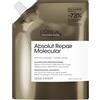 L'Oréal Professionnel Paris L'Oréal Professionnel Shampoo Professionale Ristrutturante, Per Tutti i Tipi di Capelli Danneggiati, Aiuta a Riparare i Danni e Ripristina la Forza, Absolut Repair Molecular, Ricarica, 500 ml
