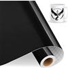 IModeur Pellicola in vinile plotter nero, 30,5 cm x 457,5 cm, colore nero lucido, pellicola per plotter in vinile, per cricut, silhouette cameo, la maggior parte delle tagliatrici