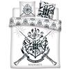 Aymax Parure da letto Harry Potter 2 persone, copripiumino matrimoniale 240 x 220 cm + 2 federe 65 x 65 cm, in policotone
