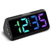 Netzu Sveglia digitale da comodino Dormire profondamente, sveglia da camera da letto RGB (Nero)