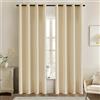 MIULEE Tende per interni Tende Trasparenti per Camera da Letto Finestra Moderne Tenda Salotto Soggiorno 2 Pannelli 140x145cm Beige
