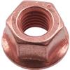 Connect 30739 Copper Flashed Nut Flanged M8 x 1.25 x 13mm Hex 5pc