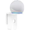 PlusAcc supporto a parete per ΡΟΡ - supporto salvaspazio per accessori per altoparlanti intelligenti, senza forare, perfetto per caffetteria, bagno, camera da letto (Bianco)