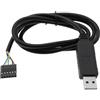 YINETTECH Adattatore Seriale Da USB A TTL Cavo UART Da 5 V Cavo Dati Chip FT232RL Connettore Presa A 6 Pin Compatibile Con Windows XP 10 8 7 Compatibile Con Linux Compatibile Con MAC (1M Nero)