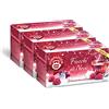 Pompadour, Infuso Fiocchi di Neve, 60 Filtri (3 Confezioni da 20 Filtri), con Lamponi e Aroma di Meringa, Ideale in Qualsiasi Momento della Giornata, Senza Lattosio, Glutine e Allergeni, Vegan