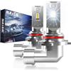 NATGIC HIR2 9012 Lampadine LED, 70W 18000LM Senza Ventola & Senza Fili 6500K Bianco +300% Più Luminosità Sostituire per la Lampada di Nebbia Alta/Bassa Luce Luce Diurna Lampada di Guida DRL, 2 Pezzi