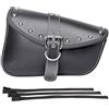 QJBOMTO Borse da sella per moto laterali - Borse laterali Softail PVC in pelle per Harley Sportster impermeabile, borsa portautensili laterale, universale per moto (lato destro)