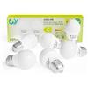 GY Lampadine LED E27, 4.9W (equivalenti a 60W), Lampadine LED Attacco Piccolo G45, 6500K Luce Fredda, 807 Lumen, Lampadine Risparmio Energetico Bianco Freddo, Certificazione CE, 6 Pezzi