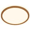 BRILONER - Plafoniera LED a luce indiretta, piatta, luce bianca calda, lampada LED, plafoniera, soggiorno, pannello, cucina, camera da letto, 29x3 cm, cornice effetto legno