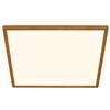 BRILONER - Lampada da soffitto LED a luce indiretta, piatta, luce bianca calda, lampada LED, plafoniera, soggiorno, pannello, cucina, camera da letto, 42x42x3 cm, cornice effetto legno