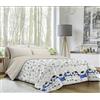 BANZAII TEXTILE INNOVATOR ONLINE Banzaii trapunta invernale, piumone in tessuto di calda flanella, manopesca - Imbottitura 350 gr/mq termoisolante per inverni rigidi - Made in Italy, Matrimoniale 260x260 cm Pinguini Blu