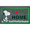 IlGruppone Peanuts Zerbino Ingresso Snoopy Originale Rettangolare 40 x 60 Cm in Gomma Floccata Tappeto Ingresso Asciugapassi Tappetino Antiscivolo Interno Estero Originale Idea Regalo - GreenLove