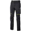 U-Power WORLD - PANTALONE DA LAVORO IN COMODO TESSUTO U-4 RESISTENTE, TRASPIRANTE, IDROREPELLENTE - WFU189BC BLACK CARBON U-POWER - Taglia XL