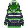 DAWILS Giacca da Sci per Ragazzi Impermeabile Giubbotto da Neve in Pile Bambini Soft Shell Caldo Capispalla da Snowboard Antivento Sportive Cappotto da Montagna Parka Invernale Bambino Verde 7 Anni