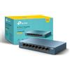 TP-Link LS108G 8-Port Desktop/Wallmount Gigabit Ethernet Switch/Hub, Network Splitter, Plug and play, Steel Case, Green