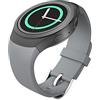 MoKo Cinturino Compatibile con Samsung Gear S2, Morbido Braccialetto Sportivo di Ricambio in Silicone per Gear S2 SM-R720 / SM-R730 Smart Watch, Grigio (Non per Gear S2 Classic SM-R732)