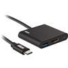 Ekon adattatore HUB, HDMI, USB-A, USB-C, cavo USB-C, protezione antipiega, per PC, laptop, TV, Smart TV, MacBook, Monitor, proiettore, PlayStation