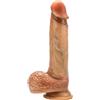 Blush Renaissance Raphael 9.5 Inch Sliding Foreskin Dildo with Squeezable Balls Tan