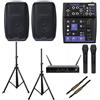 Soundsation DISCOPIU IMPIANTO AUDIO 854 PACK impianto audio per karaoke feste piccoli locali