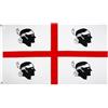 AZ FLAG Bandiera Sardegna 150x90cm - Gran Bandiera SARDA - Italia 90 x 150 cm Poliestere Leggero - Bandiere