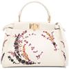 Fendi Pre-Owned - Borsa tote Peekaboo mini - Donna - pelle di pitone - Taglia unica - Toni neutri