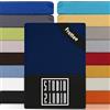STUDIO Basic SPUGNA Lenzuolo con angoli una piazza e mezza 120 x 200 cm, cotone soffice e morbido, Oeko-TEX 100, Lenzuola sotto elasticizzati, materasso di altezza 15-25 cm, 120x200cm - Blu scuro