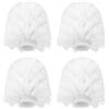 NYGGTYK 4 Testine Di Ricambio per Scopino Wc, Accessori per Il Bagno, Testine Filettate per La Pulizia Del Wc, Strumento per La Pulizia Del Bagno (Bianco)