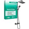 hansgrohe Vernis Shape Colonna doccia 230 1jet con termostatico, nero opaco, 26286670