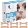 Welsberg 90 Pezzi Cerotti Nasali Antirussamento per Una Migliore Respirazione, Strisce Nasali per Sport e Sonno per Uomini e Donne, taglia L, 66x19 mm, beige