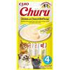 INABA CHURU SNACK CREMOSA PUREE PER GATTI al pollo con formaggio e manzo 4x14G termine minimo di conservazione 08/10/2025