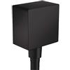 Hansgrohe FixFit Square Nero - Uscita a muro con valvola antiriflusso | 26455670