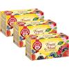 Pompadour, Infuso Frutti Misti, 60 Filtri (3 Confezioni da 20 Filtri), Solo Vera Frutta, 100% Naturale, Senza Lattosio, Glutine e Allergeni, Vegan