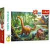 Trefl 60 Elementi, per Bambini dai 4 Anni Puzzle, Colore Il Cammino dei Dinosauri, Weg der Dinosaurier, 17319