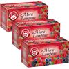 Pompadour, Infuso Mora e Lampone, 60 Filtri (3 Confezioni da 20 Filtri), Dolce e Fruttato, Piace anche ai Bambini, Senza Lattosio, Glutine e Allergeni, Vegan