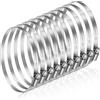 JatilEr Fascette stringitubo regolabili, 100-120 mm, 8 clip in acciaio inox 304 per fissare tubi, prese d'aria, scarichi, sistemi di scarico e acqua