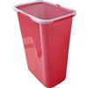 Ekotech Secchio 8 litri ricambio pattumiera scorrevole con manici rosso