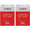 Vittoria Competition Latex, Camera d'Aria Unisex Adulto, Nero, 25-28 (Confezione da 2)