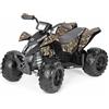 Peg Perego Polaris Outlaw 330W Camo Quad Elettrico Cavalcabile per Bambini dai 3 Anni, Veicolo Elettrico con Batteria Ricaricabile da 12V, Cruscotto Multifuzione, Musica, Luci e Suoni