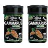 Haquoss Gammarus Mangime Naturale in Gamberetti Essiccati per Tartarughe Acquatiche, 100 ml/10 gr (Confezione da 2)